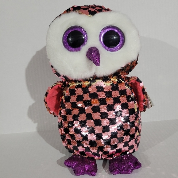Ty flippables 9" checks the owl - Picture 1 of 6